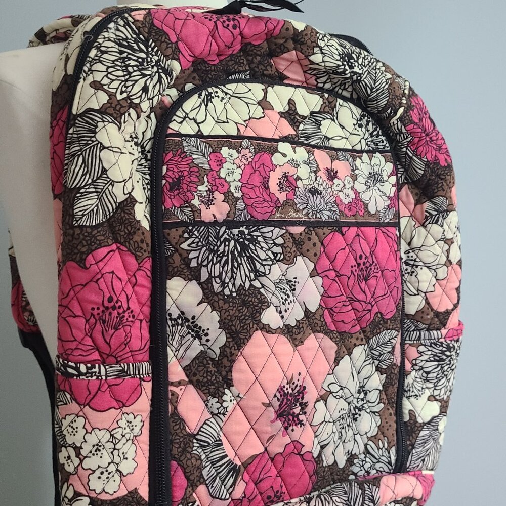 Vintage Vera Bradley Pinks Floral Back Pack Bargain Price see pics